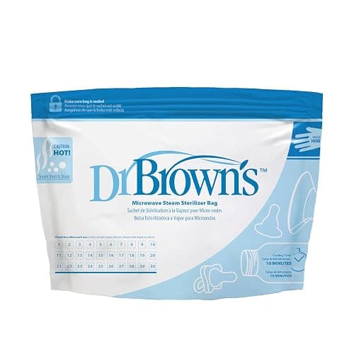 Dr. Brown’s Microwave Steam Steriliser Bags for Baby Bottles, Travel Steriliser, Reusable Steriliser Bags, Hospital-Grade Sterilising Bags, 5-ct thumbnail 9