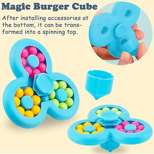 Chennyfun 50PCS Fidget Toys Pack, Sensory Fidget Toys Set, Stress Anxiety Relief Fidget Toy for ADHD Autism, Party Favors Birthday Party Gifts For Kids Teens Adults thumbnail 4