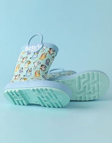 Bluey Unisex Kids Light Blue Character Print Storm Boots with Handles Merch thumbnail 5