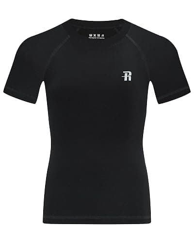 Runhit Boys Compression Shirt Short Sleeve Youth Basketball Undershirt Kids Quick Dry Athletic Base Layer T-Shirt thumbnail 6
