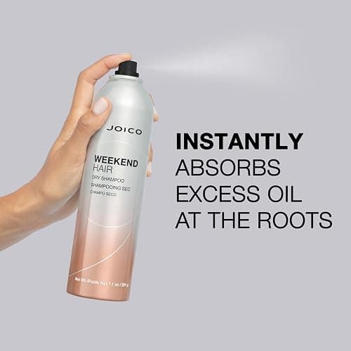 Joico Weekend Hair Dry Shampoo | For Most Hair Types | Absorbs Excess Oil | Adds Light Volume & Texture | Color Protection thumbnail 5