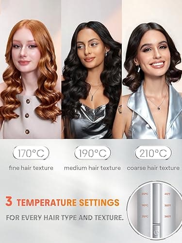 SHEGLAM Automatic Curling Iron 1 1/4 inch with 3 Temperatures Fast Heating, 2-Way Rotation, Anti-Scald, Anti-Tangle Rotating, Automatic Shut-Off for Hair Styling - 1 ¼-Inch thumbnail 7