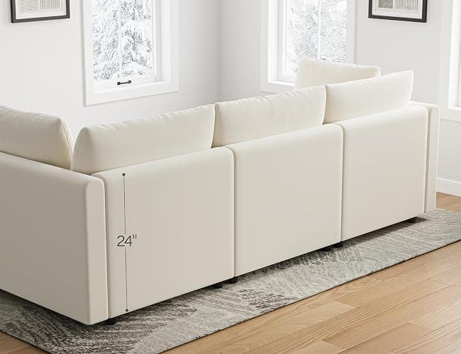 Txtin's Cloud Couches for Living Room L Shaped Sectional Couch with Ottoman Deep Plush 4 Seats Sofa Modern Sofa for Apartment thumbnail 7