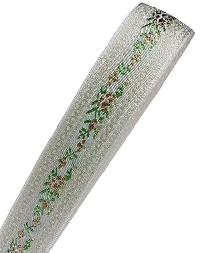 BattleTim Floral Embroidered Fabric Keychain Wristlet Key Fob Keychain Car Key Chain Holder Handmade Wristband for Women thumbnail 4
