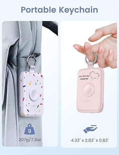 RORRY CharmGo Portable Charger, 10000mAh 20W Fast Charging Power Bank | Built-in Cables, Travel Keychain Battery Pack Essentials for Apple Watch 1~12 Series/Ultra/SE & iPhone 18 Pro Max/17/16/15 thumbnail 6