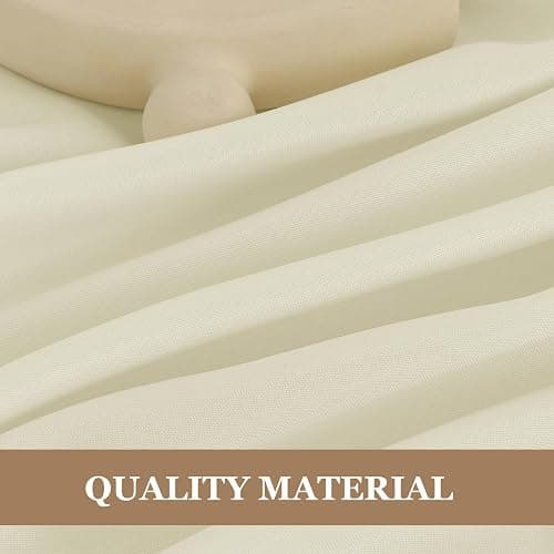 Fitable 6 Pack Ivory Round Table Clothes - 70 Inches in Diameter - Stain Resistant and Washable Tablecloths, Polyester Fabric Table Covers for Wedding, Party, Banquet, Gathering thumbnail 7