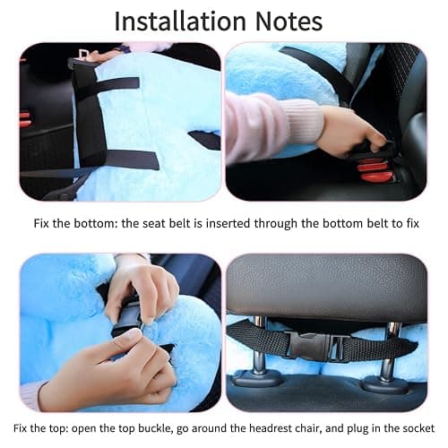 FHSGGP Travel Pillow Car Pillow Kid Car Sleeping The Sleeping Aid for Adults and Kids on Road Trips Kids Travel Pillow Gray thumbnail 4