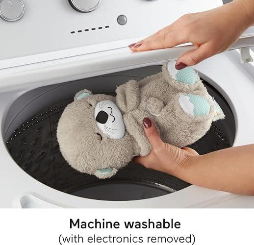 Fisher-Price Baby Toy Soothe 'n Snuggle Otter Portable Plush Sound Machine with Music Lights & Breathing Motion for Newborns 0+ Months thumbnail 5
