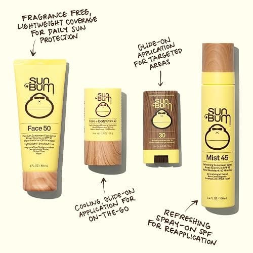 Sun Bum Original SPF 30 Face Stick Sunscreen - Water-Resistant Broad Spectrum Facial Sunscreen with Vitamin E - Hawaii 104 Act Compliant (Without Octinoxate & Oxybenzone) - Travel Friendly - 0.45 oz thumbnail 4