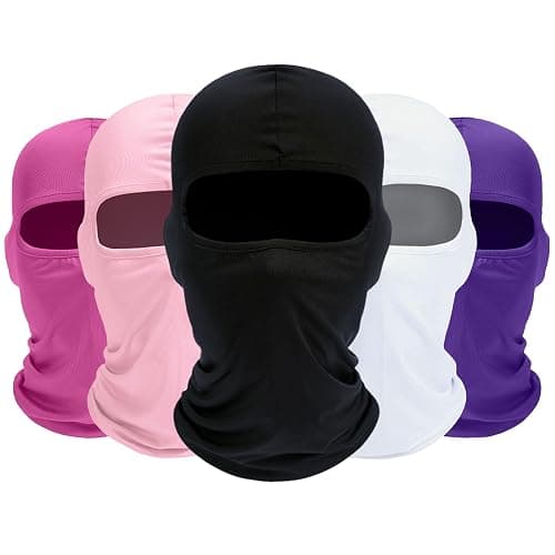 ROXUN Balaclava Ski Mask, 5 Pack Neck Gaiter Motorcycle Scarf, Summer Cooling UV Protector Men/Women - Image 1