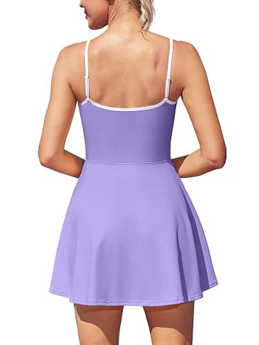 ATTRACO Women's Tennis Dress with Shorts Golf Workout Exercise Activewear thumbnail 2