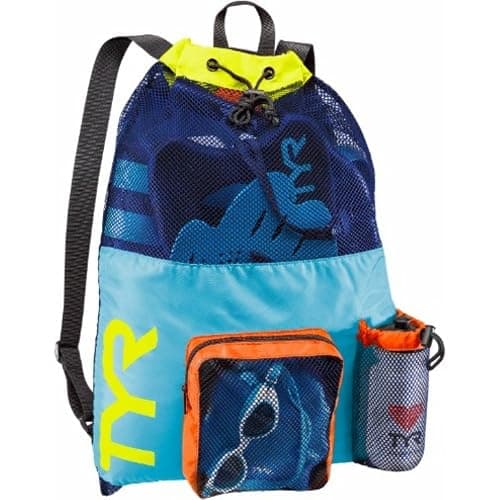 TYR Big Mesh Mummy Backpack Mesh Bag - Blue/Yellow, No Size thumbnail 3