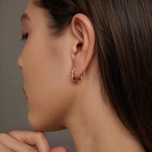 MUNDELL 925 Sterling Silver Dachshund Turtle Hoop Earrings for Women Green Zircon Eyes Snake Ear Buckles Statement Fine Jewelry thumbnail 2