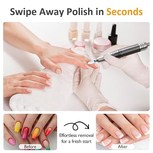 Sunvivi Electric Nail Drill , 40000RPM Powerful Electric Nail File Portable Nail Drill with 11 Drill Bits Rechargeable Efile for for Acrylic Nails Gel Polishing thumbnail 4