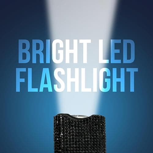 Streetwise Rhinestun Keychain Stun Gun – Compact Rechargeable Stun Gun Flashlight with Rhinestone Grip, Holster and Keyring for Women’s Self Protection thumbnail 8