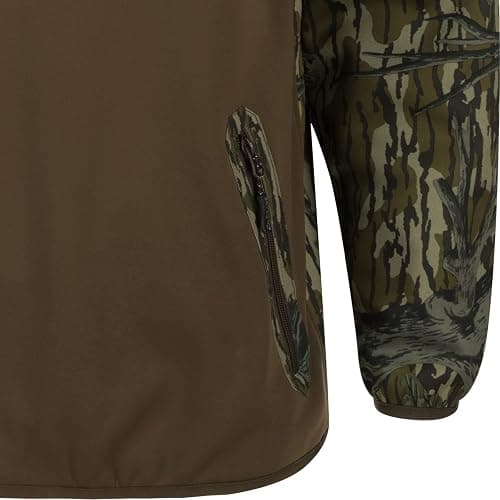 Drake Waterfowl Men's MST Endurance Soft Shell Camo Hunting Warm Quarter-Zip Hoodie with Chest Pocket & 2 Hip Zipper Pockets thumbnail 4