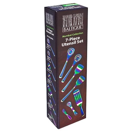 Baltique Mumbai Collection 7 Piece Cooking Utensil Set, Safe for Nonstick thumbnail 7