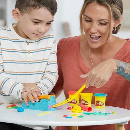 Play-Doh Fun Factory Starter Set, Preschool Toys for 3 Year Old Girls & Boys & Up, Kids Arts and Crafts Kit, 3 Modeling Compound Colors thumbnail 6