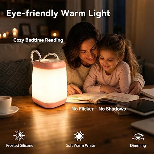 HOKOILN 2-Pack LED Camping Lights Battery Powered Portable Tent Lantern | 3 modes, portable night light, battery powered, tent, hiking, emergency, backpacking, indoor, outdoor Reading thumbnail 6