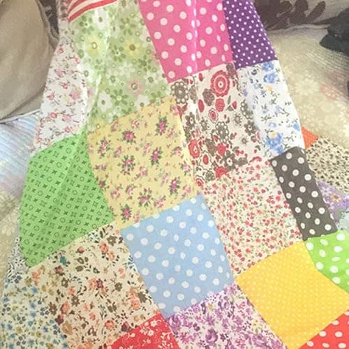 21 Pcs 10" x 10" Quilting Fabric Patchwork Squares Sheets Cotton Floral Printed Precut Fabric Sheets Cloths for DIY Sewing Scrapbooking Quilting (Color 2) thumbnail 3