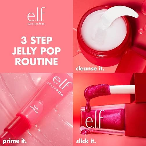e.l.f. Jelly Pop Glow Reviver Lip Oil, Limited Edition Nourishing Formula Creates A Sheer, Ultra-Glossy Finish, Non-Sticky Feel, Vegan & Cruelty-Free thumbnail 5