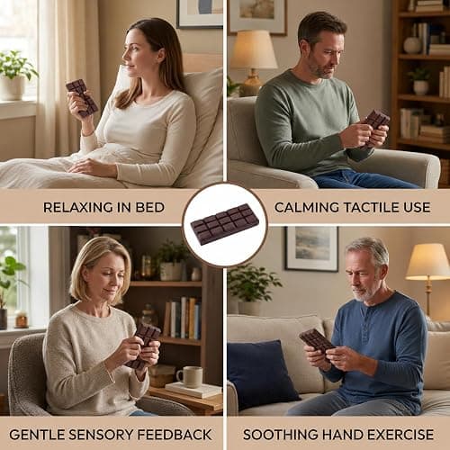 2Pcs Chocolate Squishy, Slow Rising for Sensory Quiet and Focus Support, Portable with Soft Feel and Realistic Design, Suitable for Study thumbnail 7