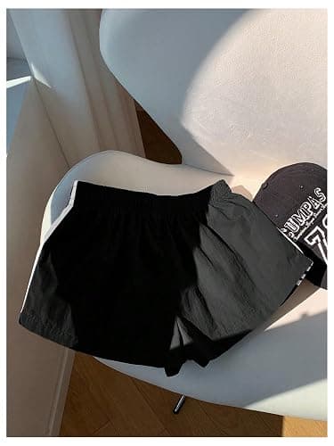 MakeMeChic Women's Y2k Striped Sweat Shorts Wide Leg Lounge Shorts Track Basketball Shorts thumbnail 2
