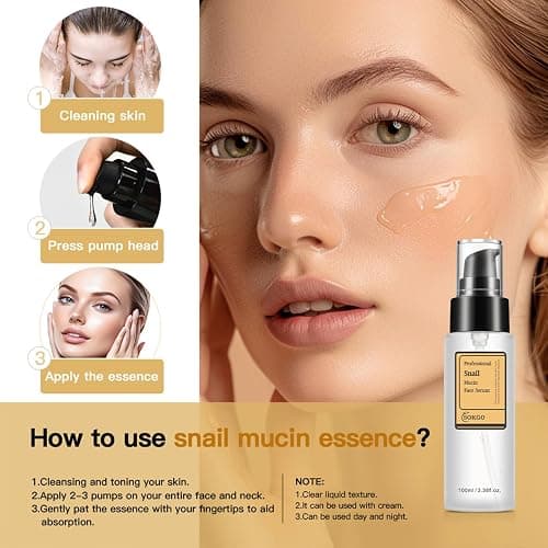 Professional Snail Mucin Serum, Intensive Hydration and Repair for Healthy Skin thumbnail 5