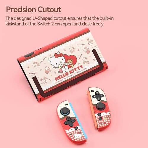 Kuitmor Dockable Case for Nintendo Switch 2 2025, Slim Hard PC Protective Shell Compatible with Switch 2 Accessories - HLK thumbnail 3