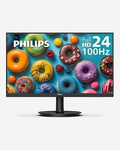 Philips 24 Inch Computer Monitor FHD 100Hz VA VESA Flicker-Free, 241V8LB | 1920×1080 LED Monitor, 4ms GtG, Adaptive Sync, HDMI 1.4, Tilt Adjust, Low Blue Light, 4yr Advance Replacement Warranty thumbnail 9