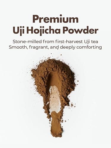 TAGASHIRA CHAHO Hojicha Powder (30g/1.06oz) - Kyoto Uji, Stone Milled, Japanese Roasted Green Tea Latte Powder, Low caffeine, 100% Product of Japan thumbnail 3