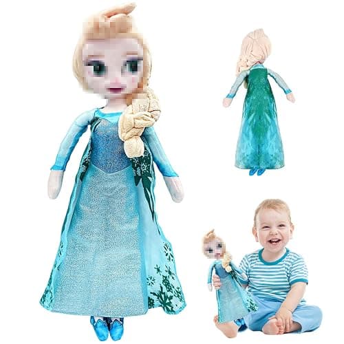BAISHUWU ELSA Puppe, 40CM ELSA Plüschtier, Cartoon Gefüllte Puppen für Kinderpartygeschenke Geburtstag Geschenke - Image 1