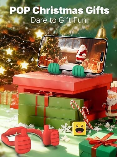 Stocking Stuffers for Teens Girls Boys Adults Cell Phone Stand: UPGRADE Adjustable Thumbs Up Lazy Phone Holder for Desk Cool Gadgets Fun Birthday Gift Ideas for Kids Teenager Women Gifts for Christmas thumbnail 3