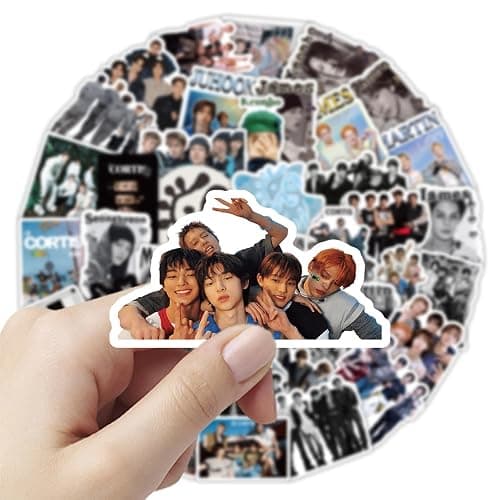 50pcs Korean Idol Cortis Stickers for Teens, Singer Sticker for Water Bottle,Laptop,Waterproof Vinyl Decals for Teen Adult Party Supply Favor Decor (P) thumbnail 4