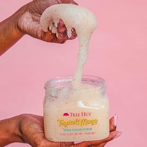 Tree Hut Tropical Mango Shea Sugar Scrub, Mothers Day Gifts, Exfoliating, Hydrating & Moisturizing Body Scrub with Shea Butter & Nourishing Essential Oils, Smooth & Soften Skin, 18 oz thumbnail 9