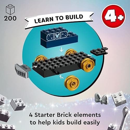 LEGO Disney 100 Celebration Train Building Toy 43212 Imaginative Play, Fun Birthday Gift for Preschool Kids Ages 4+, 6 Disney Minifigures: Moana, Woody, Peter Pan, Tinker Bell, Mickey & Minnie Mouse thumbnail 7