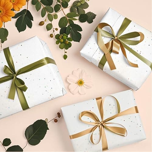 White Glitter Tissue Paper for Gift Bags 36 Sheets 14x20 Inch - Recyclable Wrapping Paper for Weddings, Birthdays, Party & Festival Decorations DIY Craft Supplies thumbnail 6