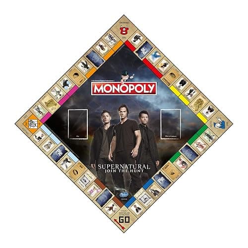 Winning Moves Supernatural Monopoly Board Game, Join The Winchester Brothers Sam and Dean, Advance to Vampire and Werewolf and Trade Your Way to Success, for Ages 16 and up thumbnail 2
