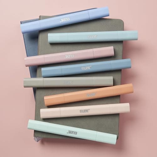 BLIEVE- Aesthetic Bible Highlighters No Bleed Through Assorted Colors, Cute Highlighter Dual Tip For Journaling Supplies And School Accessories, Bible Highlighters And Pens No Bleed (COASTAL DREAM) thumbnail 6