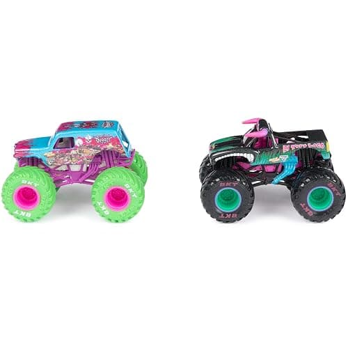 Monster Jam, Official Nitro Neon, Son-uva Digger Vs. El Toro Loco, 1:64 Scale Die-Cast Monster Trucks, Kids Toys for Boys Ages 3 and up thumbnail 9