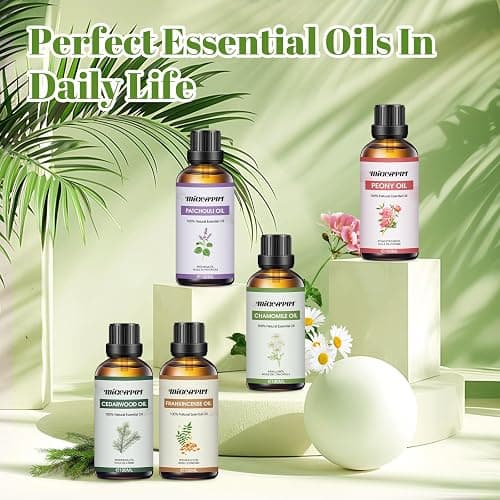 MIGCAPUT Olio Essenziale di Camomilla 100ML, Olio di Camomilla di Grado Terapeutico Naturale al 100%, Oli Essenziali di Aromaterapia per Diffusori, Umidificatore, Massaggi, Relax, Lenire l'umore thumbnail 7