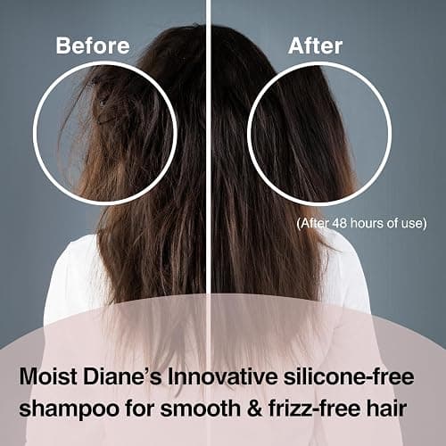 Moist Diane Keratin Shampoo and Conditioner for Women & Men, Curly Shampoo and Conditioner Set with Argan Oil, Collagen, Protein from Japan, Paraben& Sulfate Free Shampoo & Conditioner 30.4Fl Oz VITAL thumbnail 4