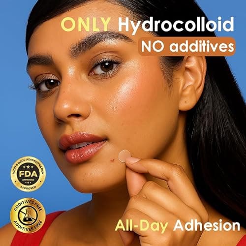 Pimple Patches for Face (1250 Count), Waterproof & Cut-to-Size Hydrocolloid Roll Tape, Absorb Gunk, Fast Healing & Hypoallergenic, Acne Patches Pimple Stickers for All Size Acne thumbnail 5