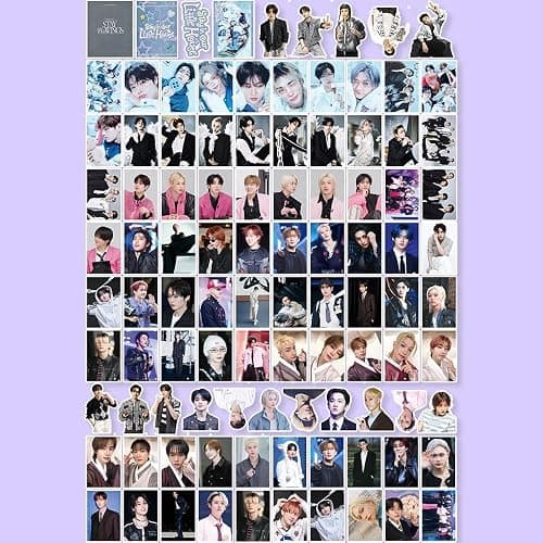 300PCS Stickers Set, Cute Stickers for Door, Car, Skateboard, Cellphone for Fans (Black) thumbnail 4