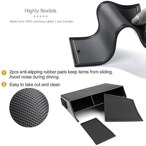 Thenice for 11th Gen Civic Center Console Organizer Caddy Glove Storage Box Compatible with Honda Civic 2022 2023 2024 2025 2026 thumbnail 4