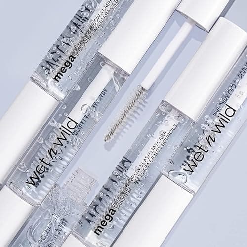 wet n wild Mega Clear Brow & Lash Mascara - Sculpts Brows, Defines Lashes, Conditioning with Soy Protein & ProVitamin B5, Primer & Top Coat, Cruelty-Free & Vegan - Clear thumbnail 9