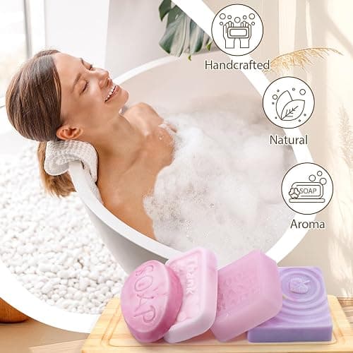 MuseLuxe Soap Making Kit for Adults & Kids - Soap Making Supplies with Melt and Pour - Base,6 Silicone Molds, Colorant,Fragrances,Dried Flowers,Gift Card,DIY Craft Kit for Beginners thumbnail 6