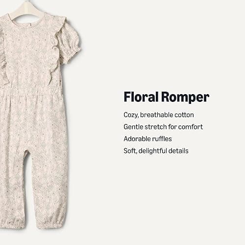 Amazon Essentials x Sofia Grainge Toddlers and Baby Girls' Ruffle Romper thumbnail 3