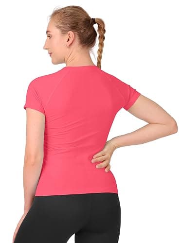 MathCat Workout Shirts for Women,Yoga Short Sleeve Workout Tops,Breathable Athletic Gym Shirt thumbnail 2