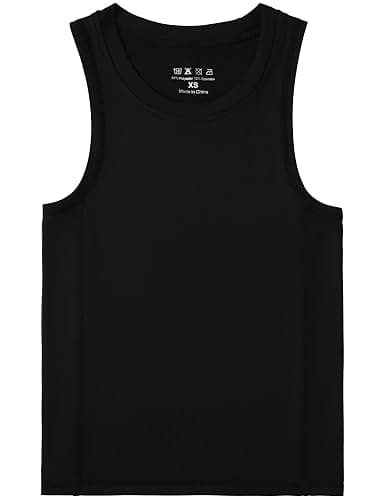 RIKUAOU Boys Compression Tank Tops Athletic Quick Dry Sleeveless Undershirts, Soft Tagless Base Layer Shirt for Kids Youth thumbnail 3